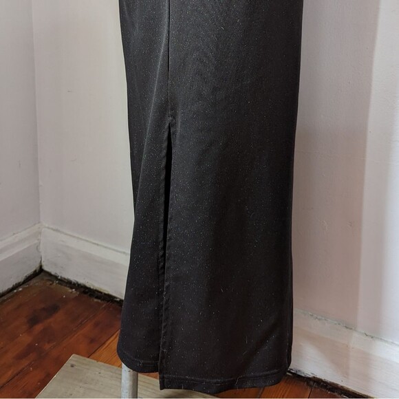 Vintage Black Sparkle Maxi Skirt - Picture 3 of 6